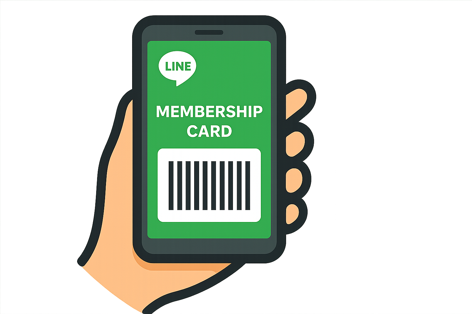 LINE公式アカウントに会員証